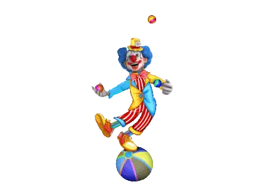 Animated circus tent icon, linking to The Circus free browser games arcade